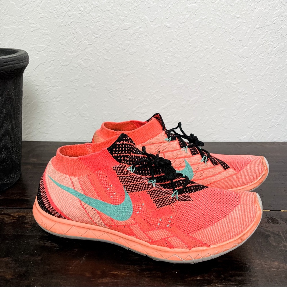 Nike | Free Flyknit 3.0 Hot Lava Running Shoes